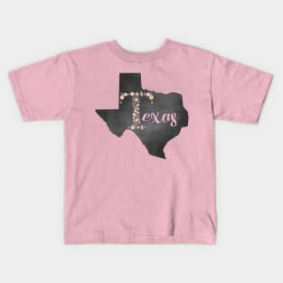 Texas flower state Kids T-Shirt